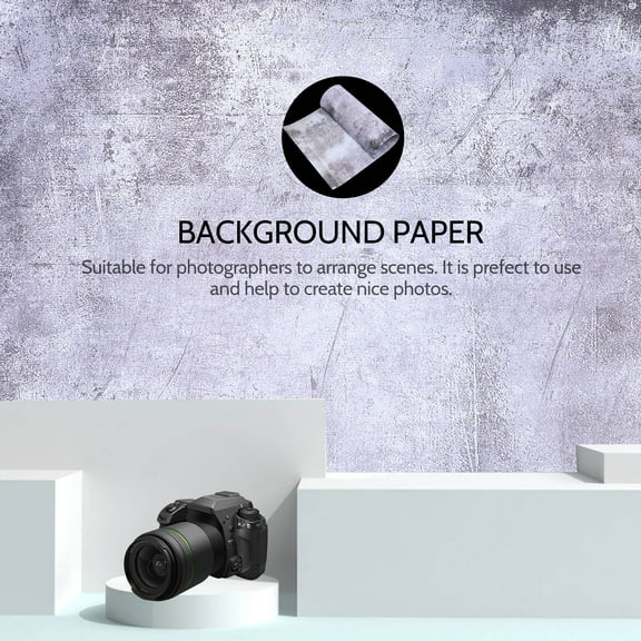 RENACLIPY 1Pcs Chic Background Paper for Photography Coated Paper Cement Tone