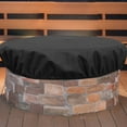 thumbnail image 1 of RENACLIPY Fire Pit Cover Heavy Duty Oxford Fabric Black Fireproof Outdoor Patio Heater Protector, 1 of 8
