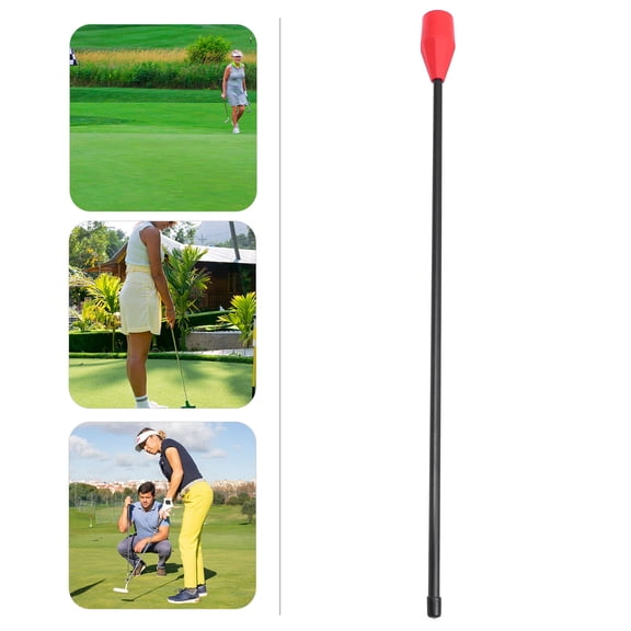 RENACLIPY Red Metal Golf Swing Trainer Stick Warm-Up Aid for Golfers 1 Pack