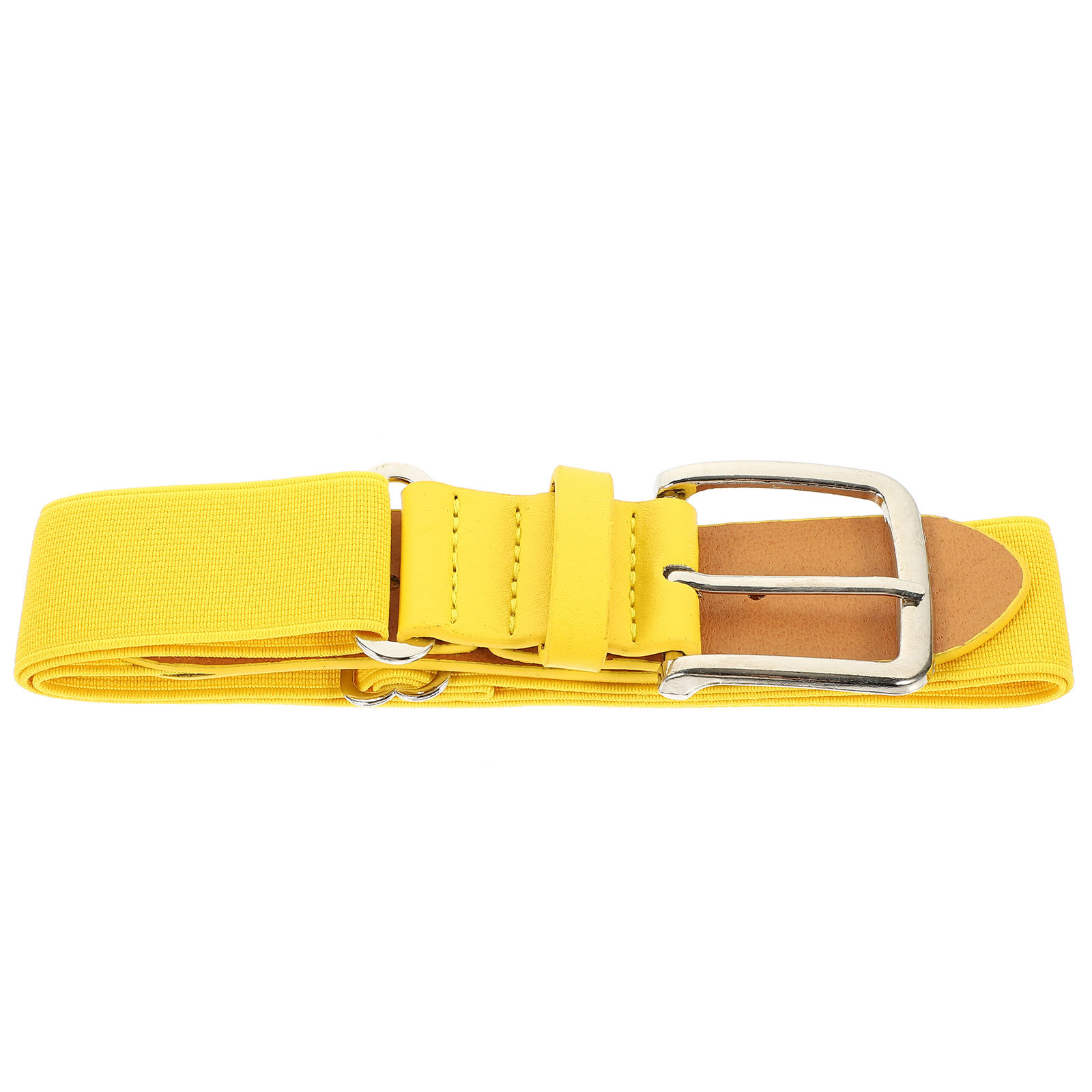 Ceinture Baseball Homme – Jaune – Réglable Stretch – Taille Unique 39" X 2"