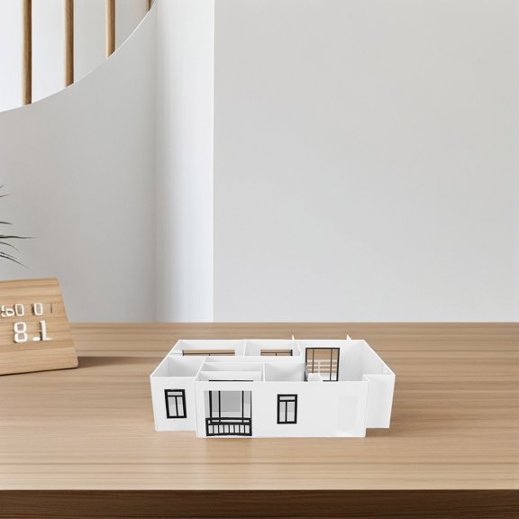 RENACLIPY 1Set 1 50 Scale Architectural Model Kit with Detailed Materials for Kitchen Bathroom and Bedroom