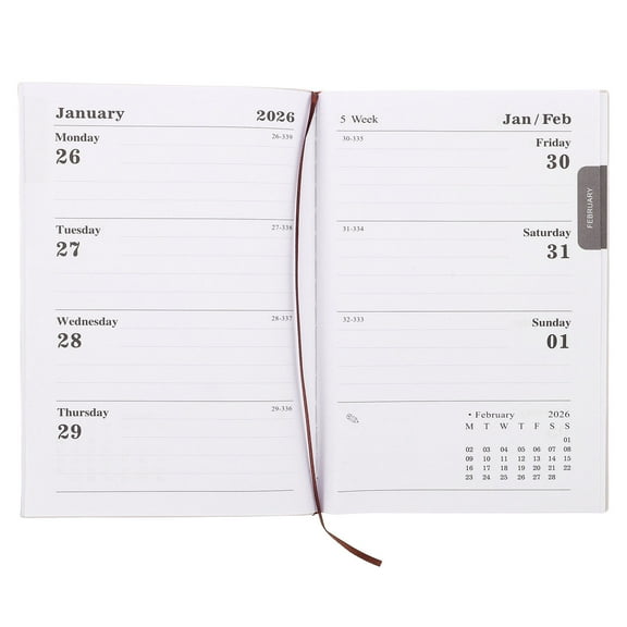 RENACLIPY 2026 Academic Daily Planner Notebook for Students and Professionals, Back to School Organizer and Schedule Book