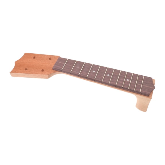 RENACLIPY Ukulele Neck Replacement Set with Wooden Fingerboard for Acoustic Ukulele Repair and Projects