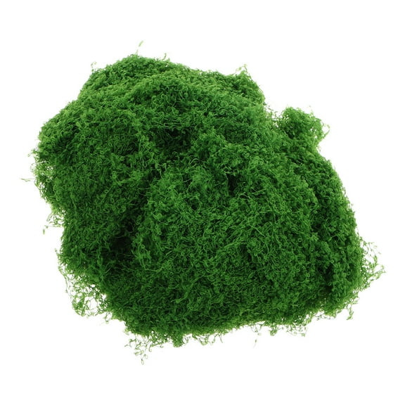 RENACLIPY Artificial Filamentous Moss for Indoor Plants and Crafts Green Polyester Decor