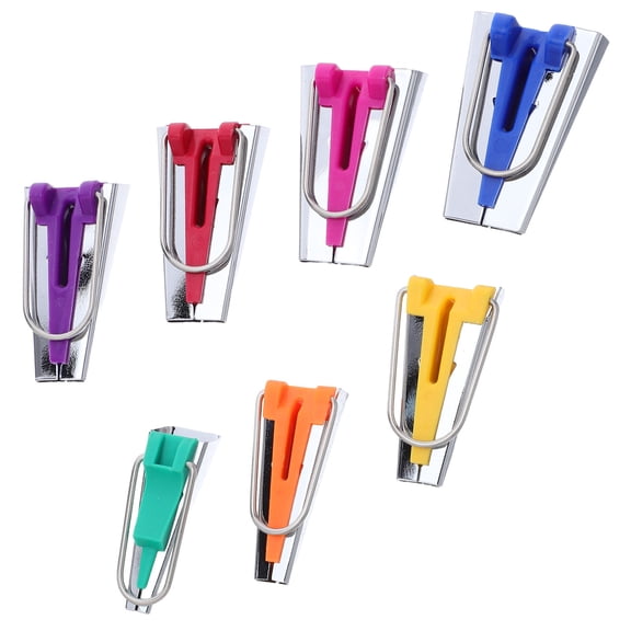 RENACLIPY 1Set Bias Tape Maker Kit Assorted Colors for Quilt Binding and Sewing Edge Binder Tools