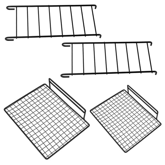 RENACLIPY 1Set Bird Cage Platform Ladder Stand Stainless Steel Black for Cockatiel Parakeet and Small Pets