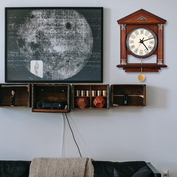 RENACLIPY 1Set Black Clock Kit for DIY Wall Clock Mechanism Replacement with Swing Movement