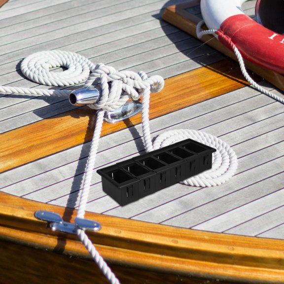 RENACLIPY Black Switch Toggle Mount Housing Panel for Cars Marine Boats, and Easy to Install, 1 Set