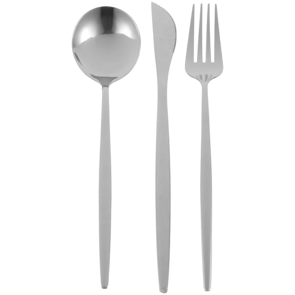 RENACLIPY 1 Set Stainless Steel Dinnerware Set, Tableware for Home Kitchen Dining, Reusable Place Setting