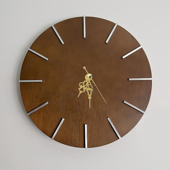 RENACLIPY 1Set Plastic Wall Clock Mechanism Replacement Kit with Golden Clock Hands