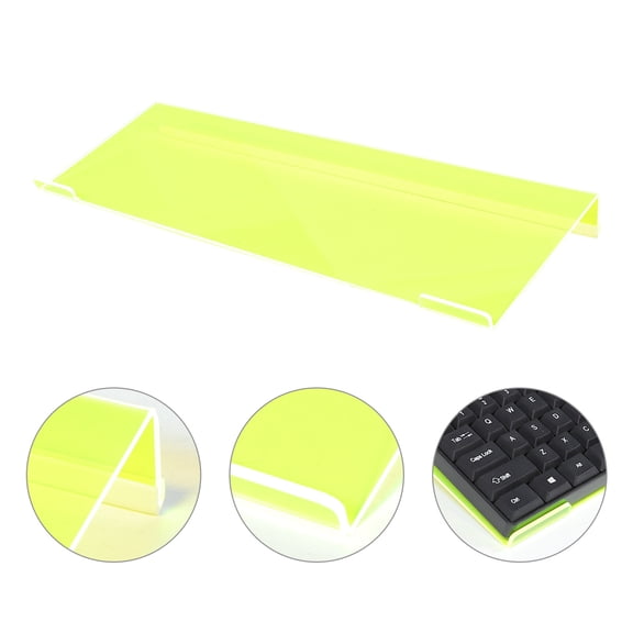 RENACLIPY Acrylic Computer Keyboard Stand Pedestal, Clear and Colored Options, 1 Piece for Desk Organization