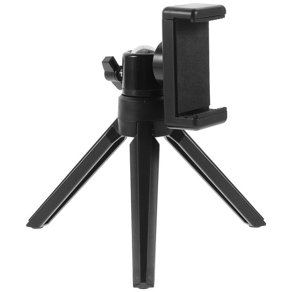 RENACLIPY 1Set Compact Black Phone Camera Tripod Stand for Desktop Video and Projector Use