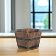 thumbnail image 1 of RENACLIPY Vintage Wooden Planter Pot Indoor Decorative Small Flower Pot Brown for 1 Set, 1 of 8