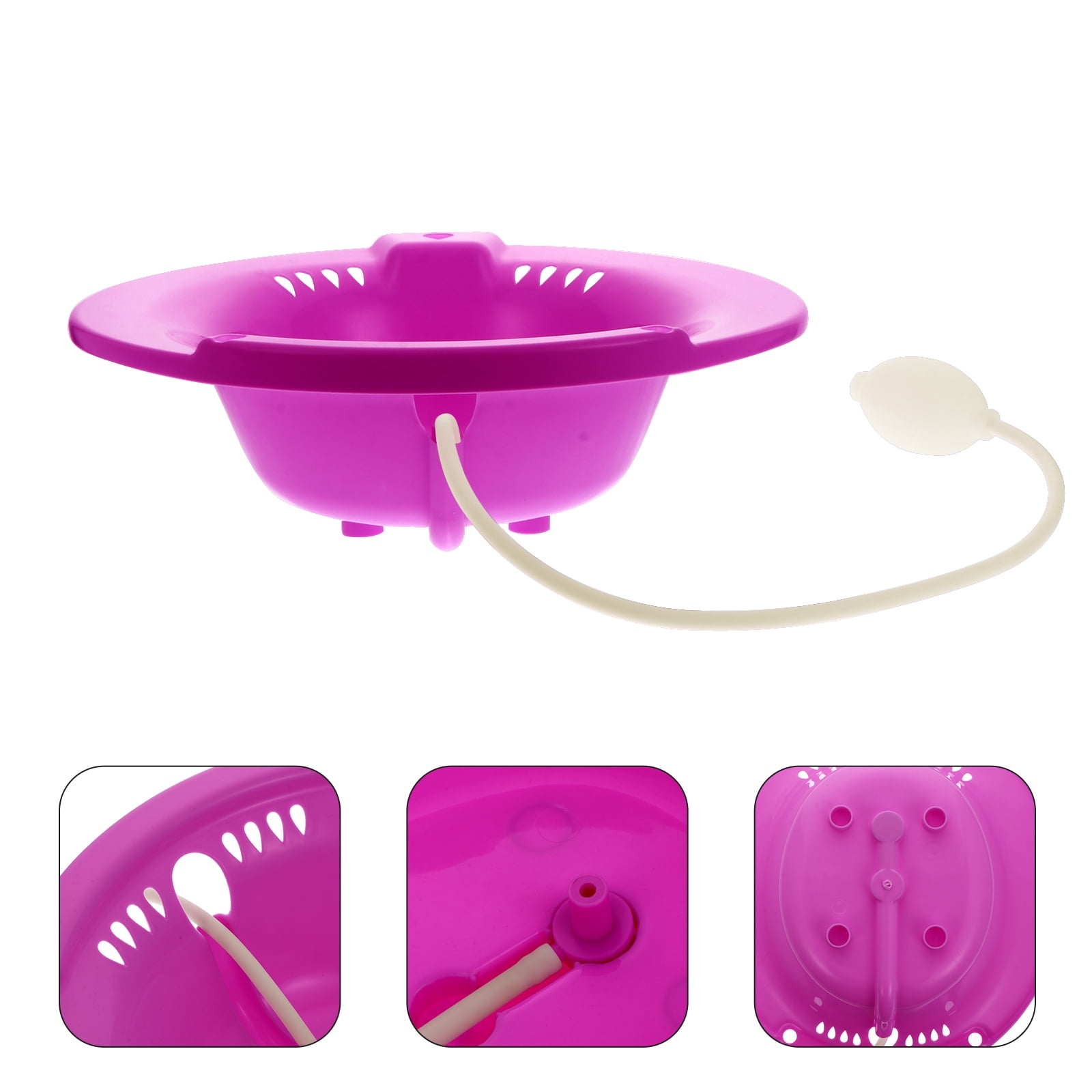 NUOBESTY Plastic Wash Basin – Red, 12.2 Inch, For Face Cleaning, Kitchen, Laundry, Or Salon Use