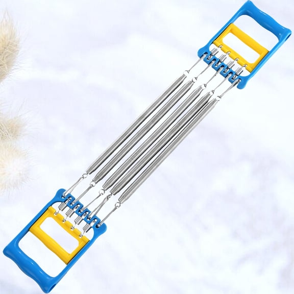 RENACLIPY Dual Purpose Chest Expander with Adjustable Spring Steel for Upper Body Strength Building