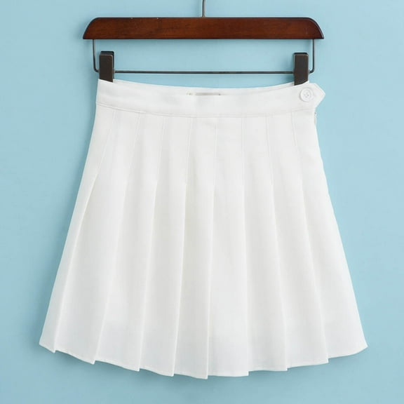 RENACLIPY 1Set High Waist Pleated Skirt For Girls School Dresses Tennis Playing Acetate Fiber Material