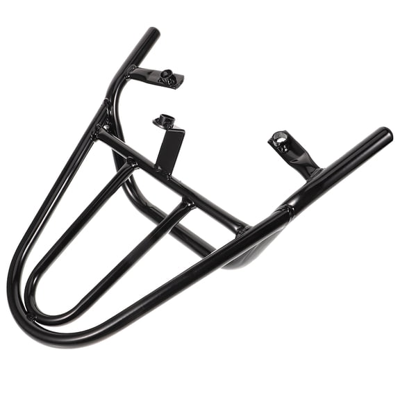 RENACLIPY Motorcycle Rear Luggage Rack, Heavy Duty Retro Iron Frame Carrier, Black 1-Pack for Secure Storage