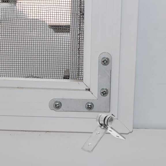RENACLIPY 1Set Frameless Window Folding Hinge Stainless Steel Hardware with Smooth Pivot Function
