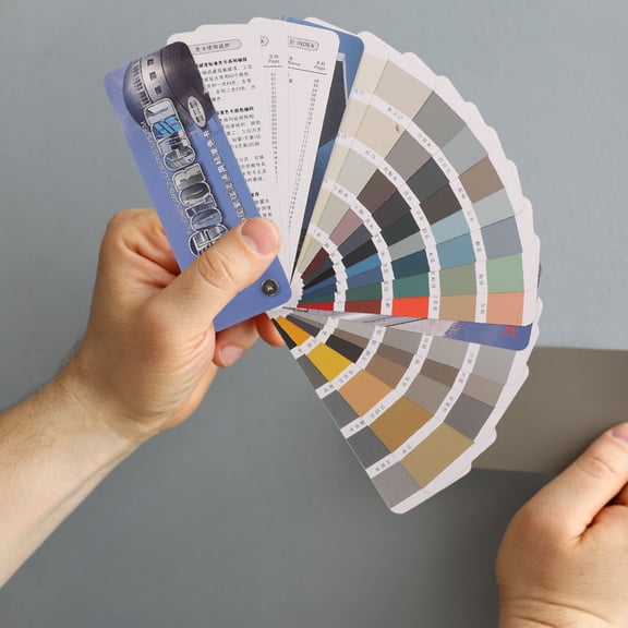 RENACLIPY 1Set Paint Sample Cards Multi Color Standard Paint Chips Samples Portable for Decor Projects