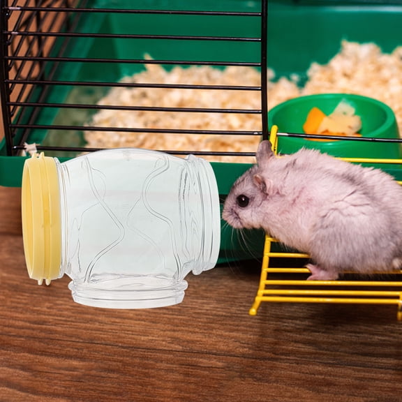 RENACLIPY 1Set Plastic Hamster Tube Yellow Thickened Material Tunnel for Gerbils Mice Or Hamsters