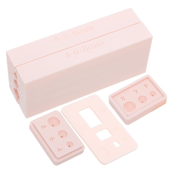 RENACLIPY Plastic Clay Molding Tool Set for Round Beads, Apricot Color, Perfect for Crafting and Bead Making