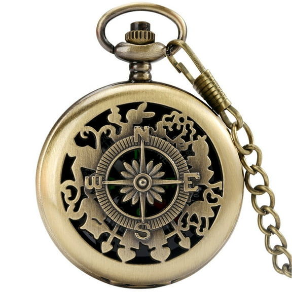 RENACLIPY Portable Metal Compass Set, Vintage Style Lightweight Hiking and Outdoor Navigation Tool