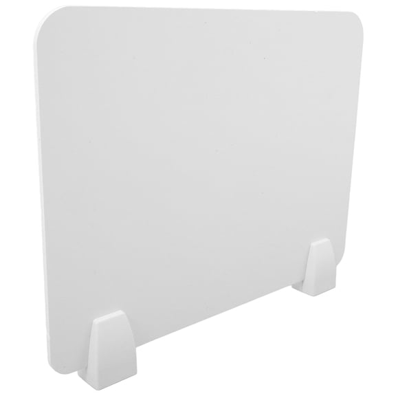 RENACLIPY 1Set Self Standing White Sneeze Guard Panel for Desk Barrier Desktop Shield