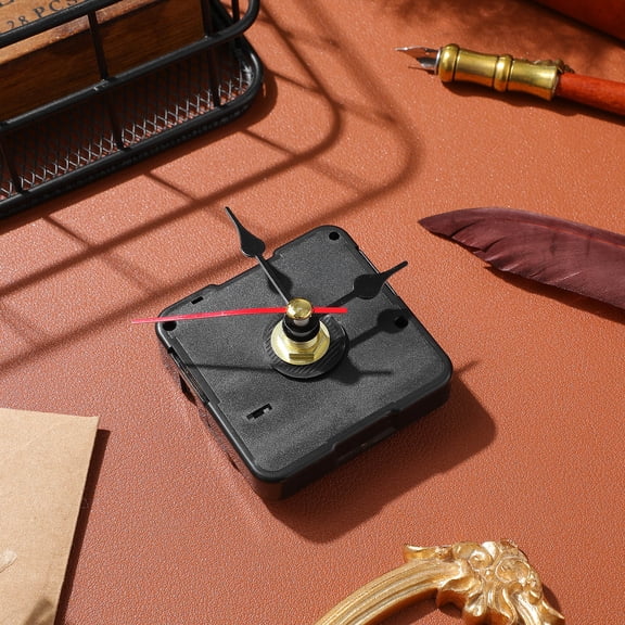 RENACLIPY Black Clock Movement Kit 1 Set Silent Battery Operated Mechanism for Precise Clock Making and Repair