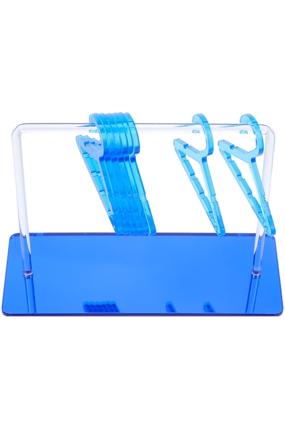 Acrylic Jewelry Organizer Set with Earring and Clothes Hangers, Space-Saving Headband Holder,