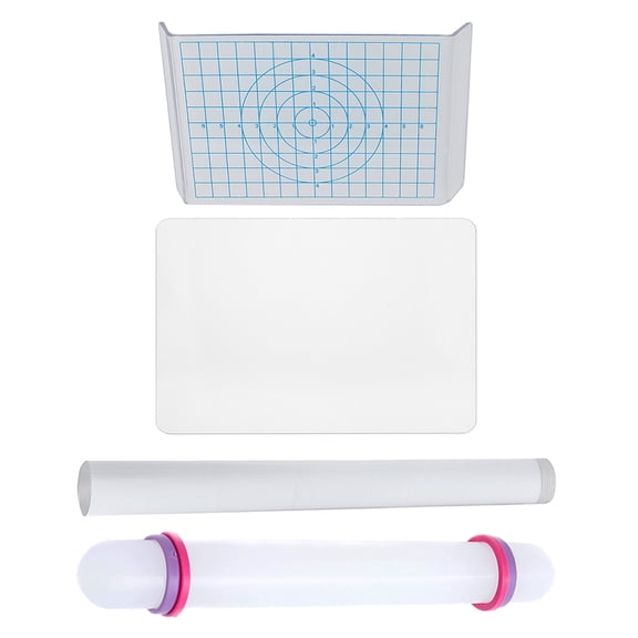 RENACLIPY Acrylic Clay Rolling Pin Set for Sculpting, Crafting and Clay Slab Rolling Tool Kit, 1 Set