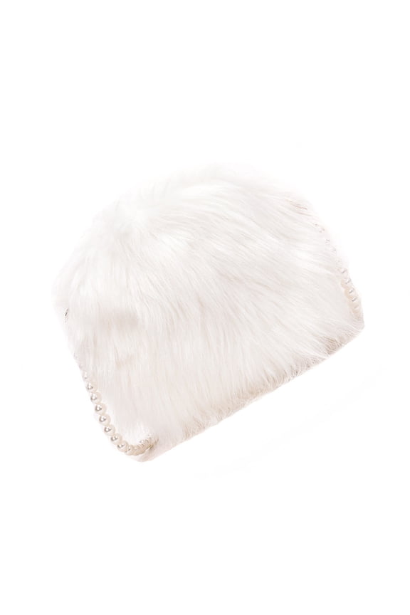 White Plush Crossbody Bag with Chain Strap for Women, Stylish Shoulder Pouch Purse for Everyday Use and Casual Outings