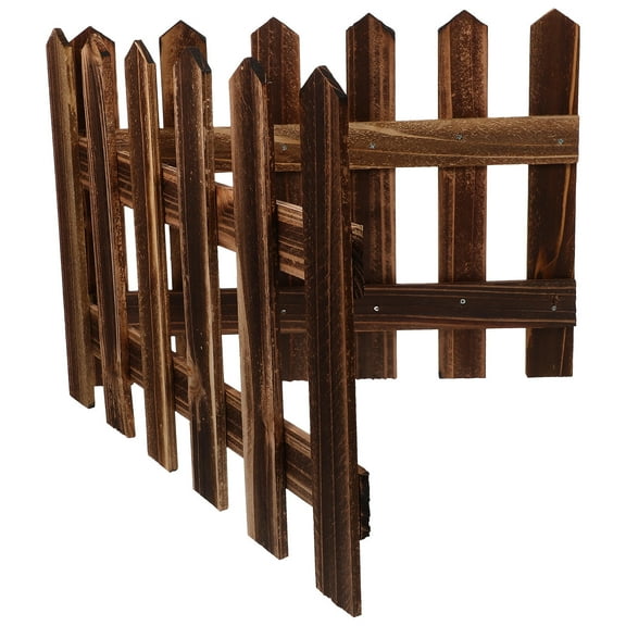 RENACLIPY Brown Wood Fence Panel - Garden Border and Yard Privacy Fence