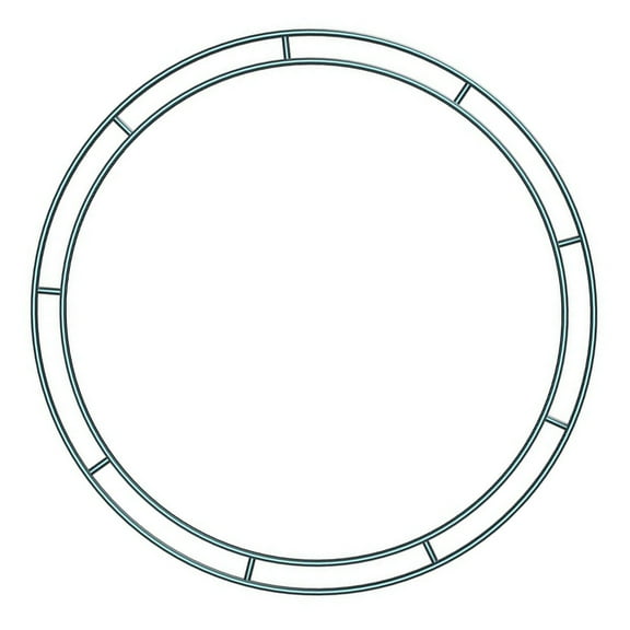 RENACLIPY Green Iron Wreath Hoop for Home Decor, Crafting, and Seasonal Decoration - 1 Piece Accessory