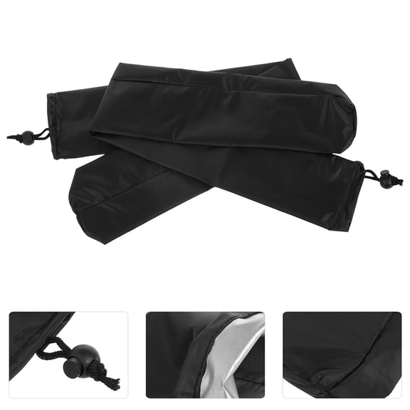 RENACLIPY 2-Pack Black Wiper Blade Covers, and Wear-Resistant Outdoor Replacement Accessories, Easy to Clean
