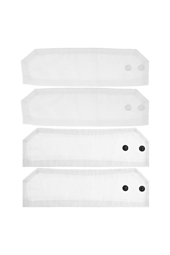 2 Pairs Wrist White Sleeve Cuffs Fashion Upgrade With Fabric For Women Coat Accessories