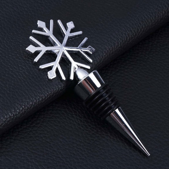 RENACLIPY 2Pcs Bottle Plug Plated Silver Alloy Cone Shape Easy Insert Remove Wine Stopper for Weddings and Home
