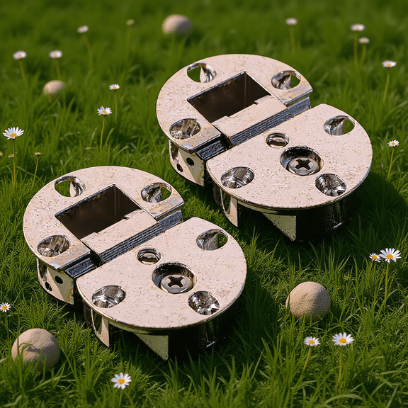 RENACLIPY 2 Pcs Drop Leaf Hinge Zinc Alloy Round Slow Close Cabinet Style for Families