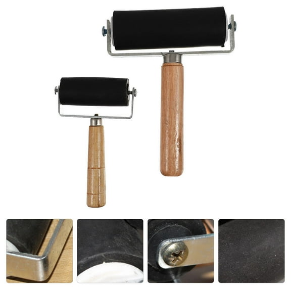 RENACLIPY 2-Pack Paint Rollers with Non- Handles, Perfect for Large Painting and Smooth Coating