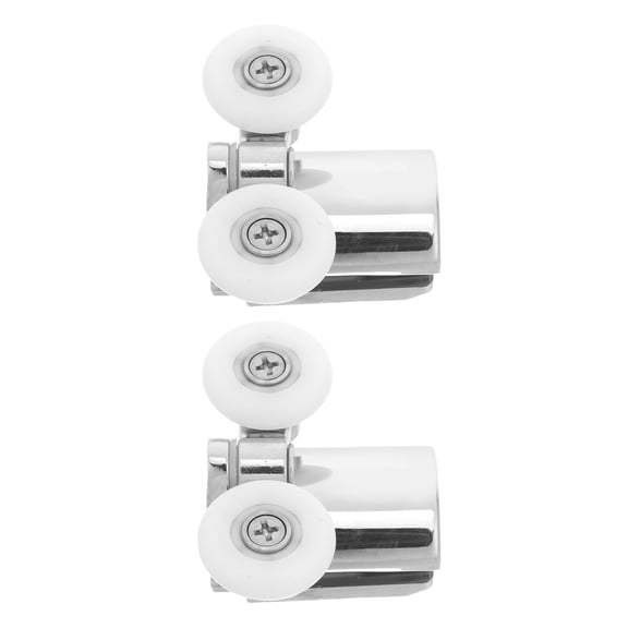 RENACLIPY Shower Door Bottom Rollers 2 Sets ABS Zinc Alloy High Load Capacity Easy to Install Replacement Parts