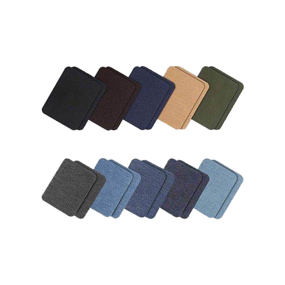 RENACLIPY 20 Pcs Ironing Patches for Broken Holes Assorted Color and DIY Decoration Projects