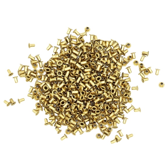 RENACLIPY 2000Pcs Golden Brass Beehive Frame Eyelets for Durable Hive Wiring Accessories