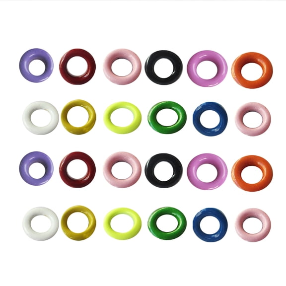RENACLIPY 200-Piece Assorted Color Metal Grommets Kit for Clothing, Canvas, Shoes, and Craft Projects