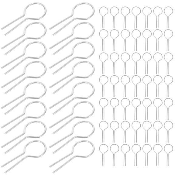 RENACLIPY 200Pcs Ceramic Firing Hooks Heat Resistant for Kiln Accessories and Glass Fusing Tools