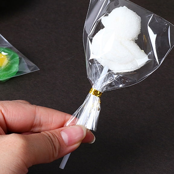 RENACLIPY 200Pcs Reusable Paper Lollipop Sticks for Party Candy Making and Stirring