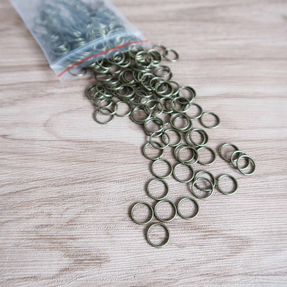Key Rings Walmart RENACLIPY 200Pcs Golden Split Rings Metal Key Chains for Jewelry Making ...