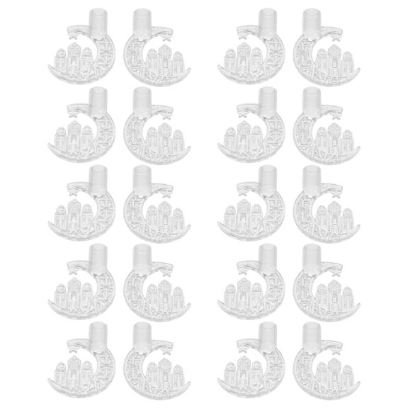 RENACLIPY 200Pcs Transparent Plastic Lamp Shade for LED String Light Bulb Replacement Covers