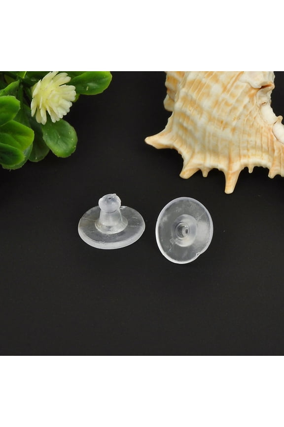 200 Pcs Clear Silicone Earring Backs Comfortable Ear Stoppers Secure Holders for Earrings and Lightweight