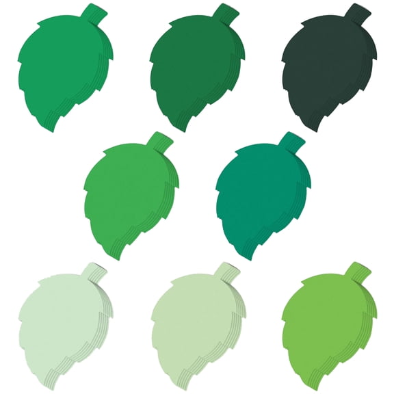 RENACLIPY 200Pcs Vibrant Assorted Paper Leaf Shapes for Crafts Wall Decorations and Scrapbooking