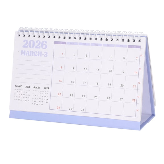 RENACLIPY 2026 Tabletop Calendar: Minimalist Desk Organizer for Schedule Management 1 Pack