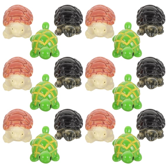 RENACLIPY 20Pcs Assorted Color Turtle Figurines for Indoor Outdoor Garden and Plant Decorations